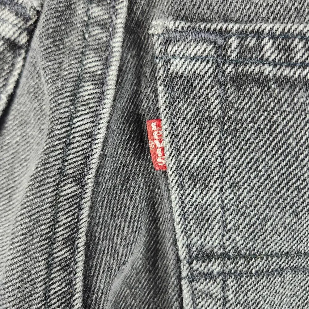 Vintage 80s Levis 550 Jeans Mens Fits 31x32 Black Faded Relaxed Tapered Made USA